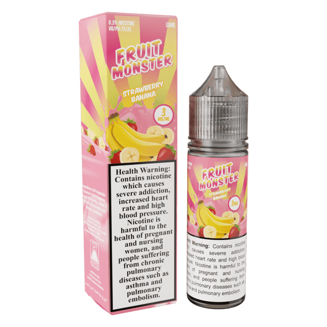 FRUIT MONSTER TFN/NTD E - LIQUID | STRAWBERRY BANANA 3 MG