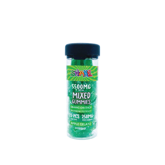 SHAKE MIXED GUMMIES 5500MG | D8+THCO+D11+THCP | APPLE GELATO