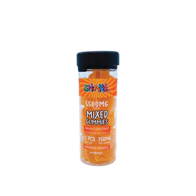 SHAKE MIXED GUMMIES 5500MG D8+THCO+D11+THCP MANGO TANGO - HYBRID