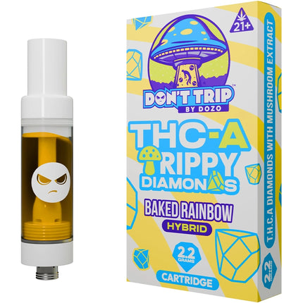 DON'T TRIP DOZO TRIPPY DIAMONDS 2.2G CARTRIDGE BAKED RAINBOW HYBRID