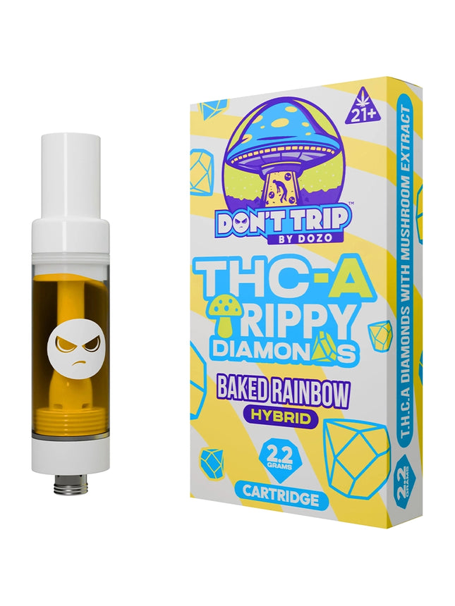 DON'T TRIP DOZO TRIPPY DIAMONDS 2.2G CARTRIDGE BAKED RAINBOW HYBRID