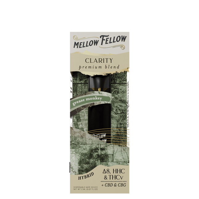MELLOW FELLOW DISPOSABLE | 2ML | 6 COUNT BOX | CLARITY - GREASE MONKEY