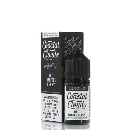COASTAL CLOUDS NIC SALT 30ML - 50MG | RED WHITE AND BERRY