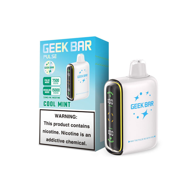 280947 - GEEK BAR PULSE 15KPF DISPO 5CT - COOL MINT