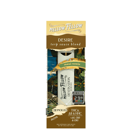 MELLOW FELLOW DISPOSABLE | 2ML | 6 COUNT BOX | DESIRE BLEND | HONOLULU-MAUIWOWIE-POP