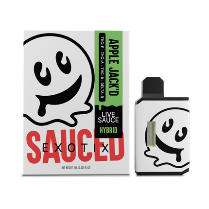 HALF BAK'D 4G DISPO LIVE SAUCED EXOTIX | APPLE JACK-D | HYBRID