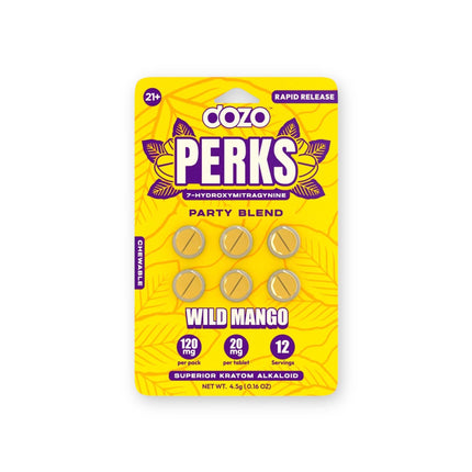 DOZO PERKS 7 HYDROXY 20MG TABLET 6PK 10CT