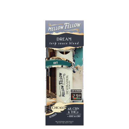 MELLOW FELLOW DISPOSABLE | 2ML | 6 COUNT BOX | DREAM BLEND | CHICAGO-GG5-POP