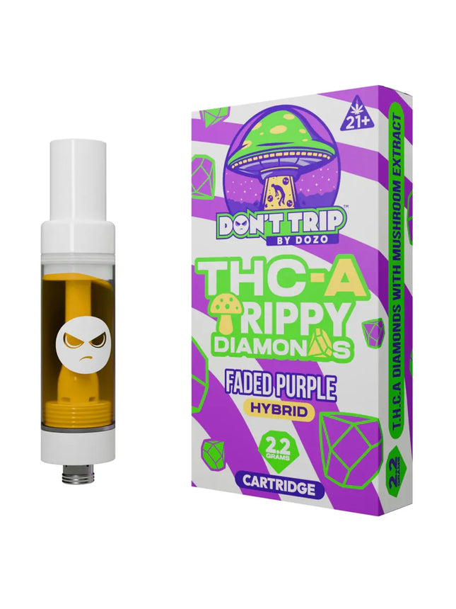 DON'T TRIP DOZO TRIPPY DIAMONDS 2.2G CARTRIDGE FADED PURPLE HYBRID