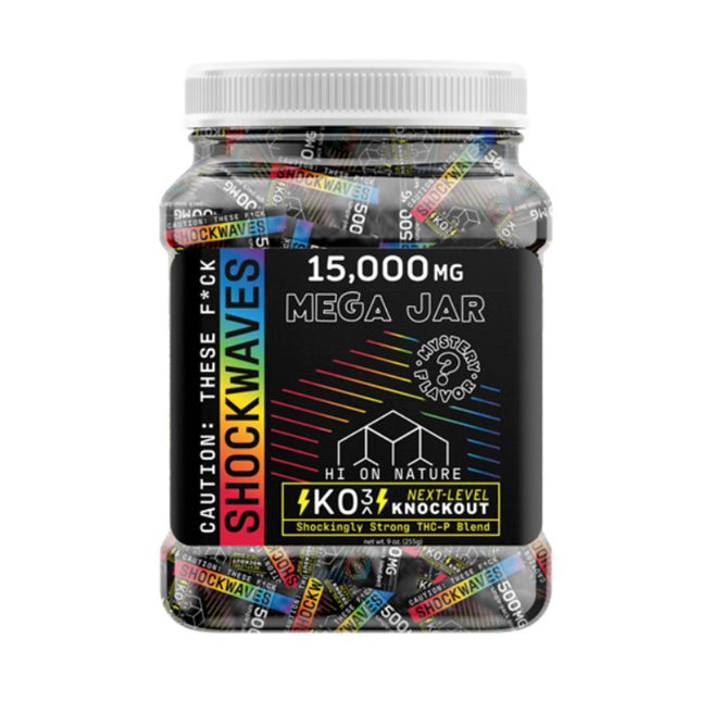 HI ON NATURE | KO3 SHOCKWAVES | SINGLE GUMMIES | 15,000MG | 30CT JAR