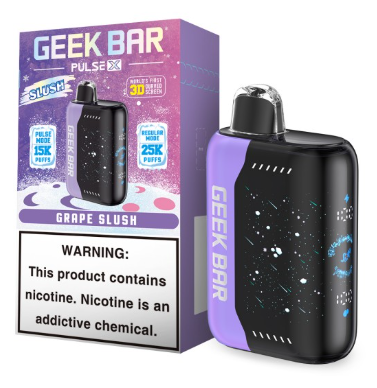GEEK BAR PULSE X | DISPOSABLE | 25K PUFFS | PACK OF 5 | GRAPE SLUSH