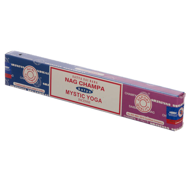 INCENSE SATYA NAGCHAMPA 15GM | 12CT | | MYSTIC YOGA