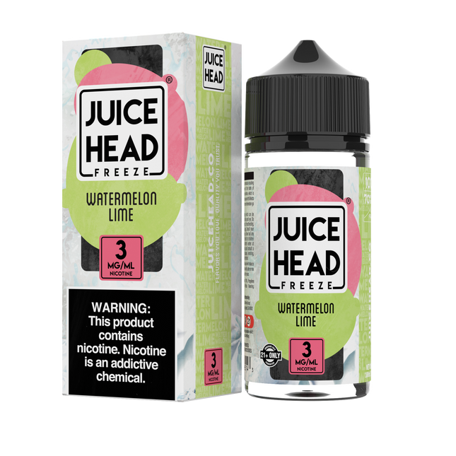 JUICE HEAD | E-LIQUID | FREEZE | 3MG | WATERMELON LIME (3MG)