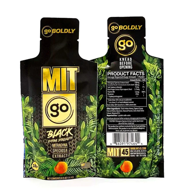 MIT 45 GO BLACK EXTRA STRENGTH POUCH | 12CT