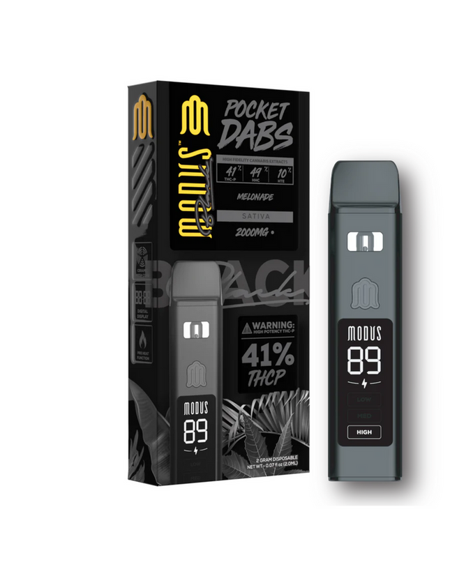 MODUS BLACK POCKET DABS 2G THC - P DISPO 5CT | MELONADE