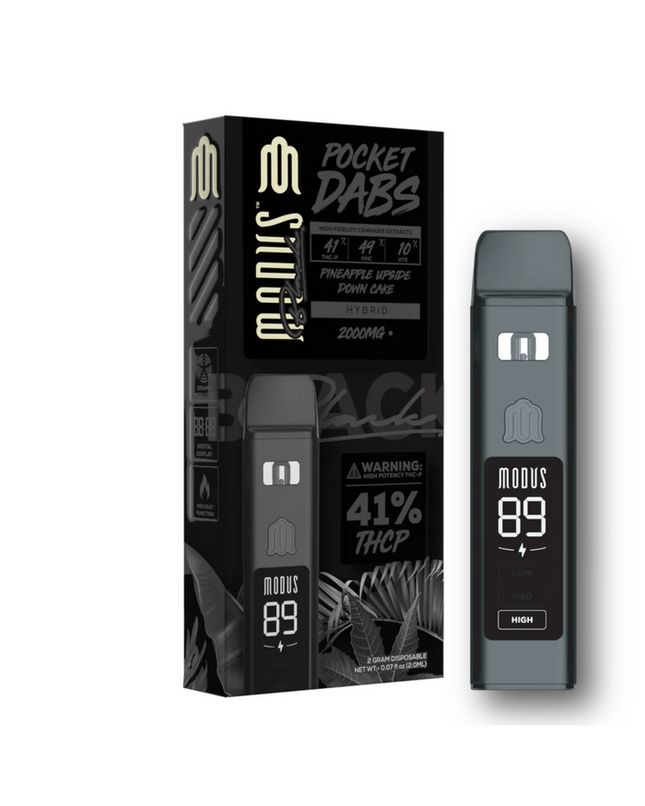MODUS BLACK POCKET DABS 2G THC - P DISPO 5CT | PINEAPPALE UPSIDE DOWN CAKE