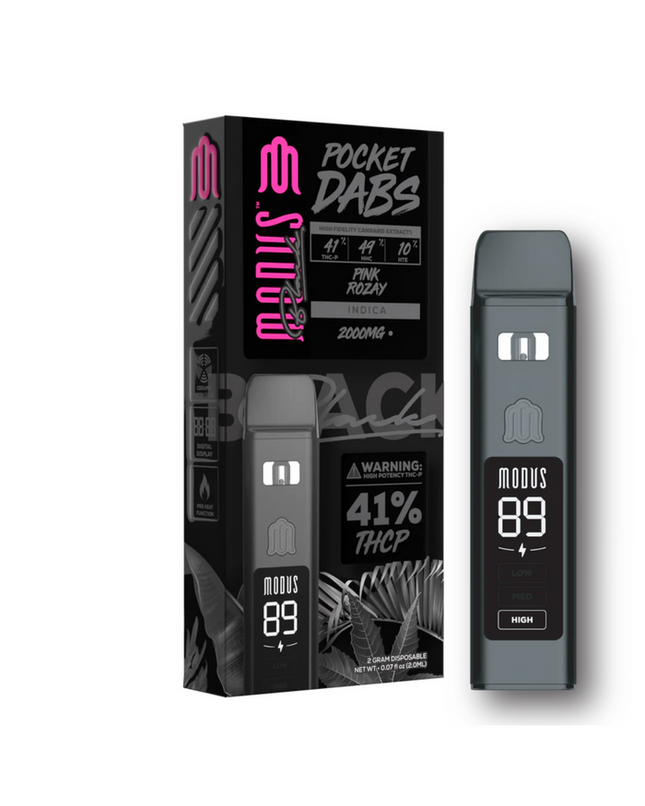 MODUS BLACK POCKET DABS 2G THC - P DISPO 5CT | PINK ROZAY