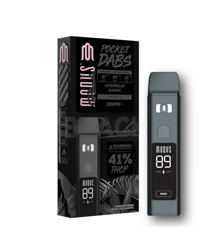 MODUS BLACK POCKET DABS 2G THC - P DISPO 5CT | WATERMELON ZLUSHIE