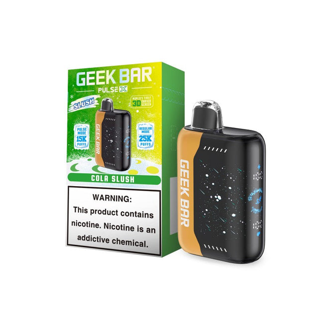 GEEK BAR PULSE X | DISPOSABLE | 25K PUFFS | PACK OF 5 | COLA SLUSH