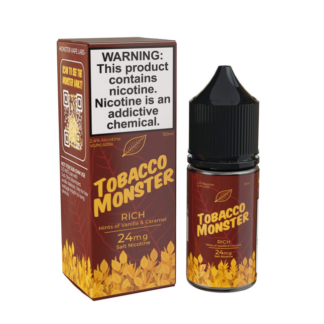 TOBACCO MONSTER TFN/NTD SALT E-LIQUID | RICH TOBACCO 24 MG