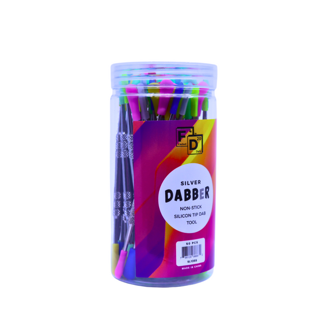 DABBER SILVER SILICON TIP 50CT/JAR
