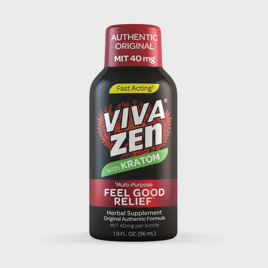VIVA ZEN WITH KRATOM AUTHENTIC ORIGINAL MIT 40MG 2OZ | 12CT