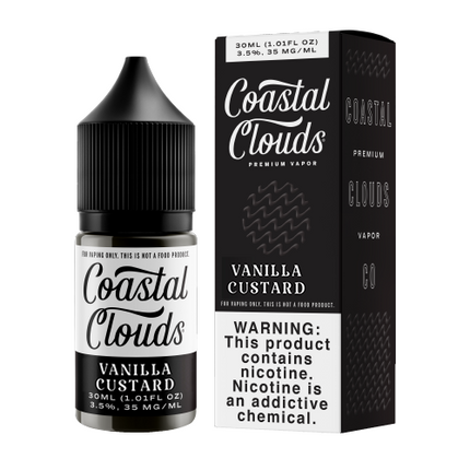 COASTAL CLOUDS NIC SALTS 30ML 35MG | VANILLA CUSTARD