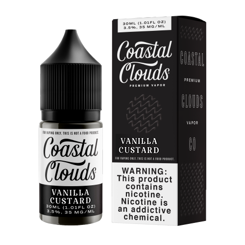 COASTAL CLOUDS NIC SALTS 30ML 35MG | VANILLA CUSTARD