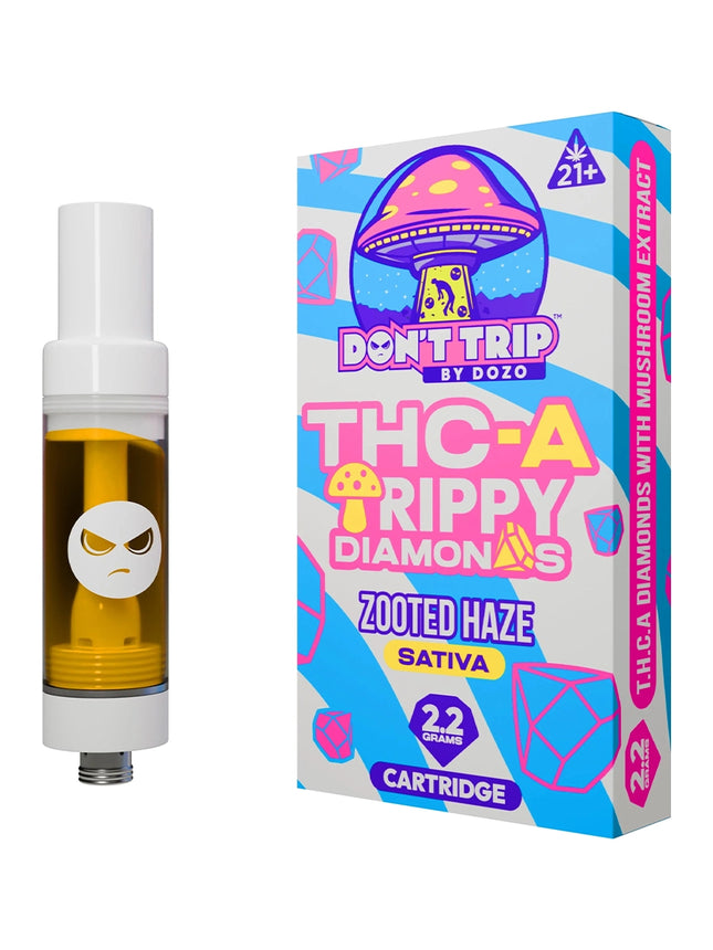 DON'T TRIP DOZO TRIPPY DIAMONDS 2.2G CARTRIDGE ZOOTED HAZE SATIVA