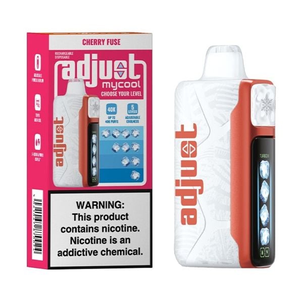 ADJUST MY COOL 40K DISPO 5PACK CHERRY FUSE