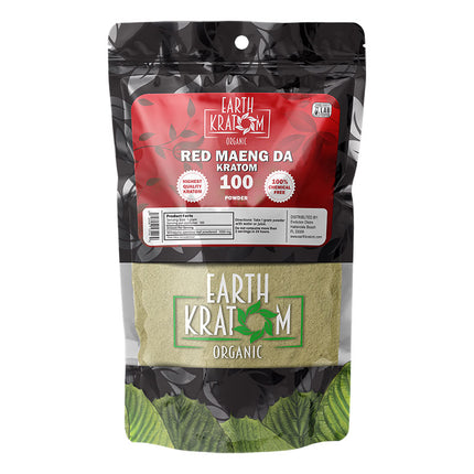 EARTH KRATOM POWDER | 100 GRAMS PER PACK | RED MAENG DA