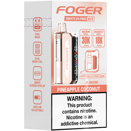 FOGER SWITCH PRO KIT 30K PUFFS | PINEAPPLE COCONUT