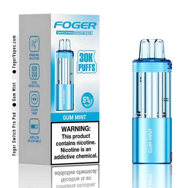 FOGER 30K PODS | 5CT BOX | GUM MINT