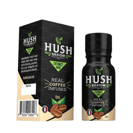 HUSH KRATOM SHOTS REAL COFFEE INFUSED 10ML | 12CT