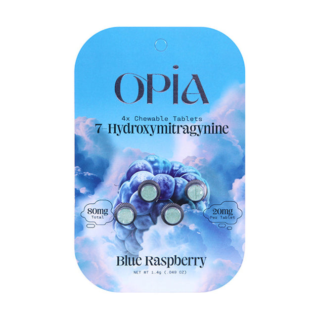 OPIA 7 HYDROXY 80MG CHEWABLE TABLET 10CT | BLUE RASPBERRY