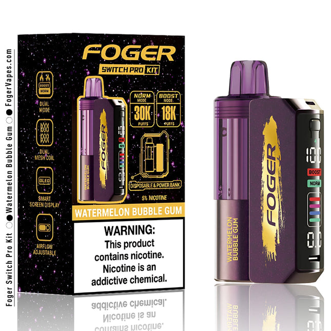 FOGER 30K PODS | 5CT BOX | WATERMELON BUBBLE GUM