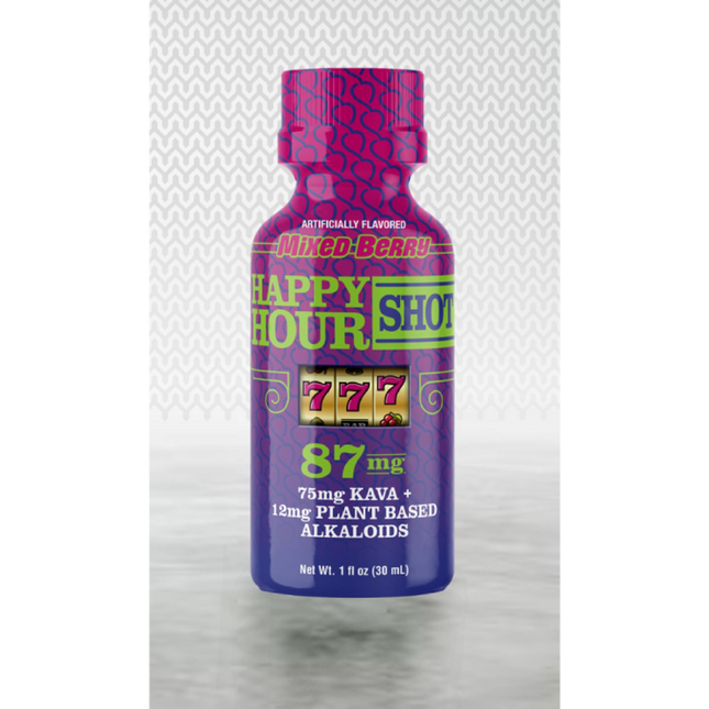JACKPOT 777 HAPPY HOURS KAVA 87 MG SHOTS | MIXED BERRIES
